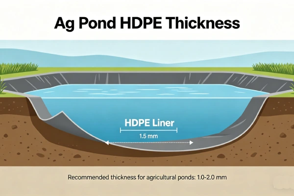 Ag Pond HDPE Thickness Guide 2026 | 0.75-1.0mm Specs