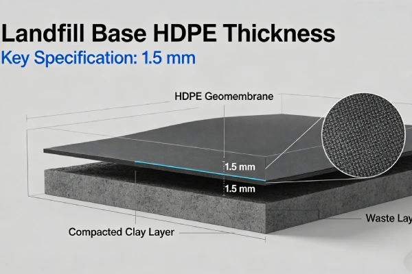 Landfill Base HDPE Thickness Guide 2026 | 1.5-2.5mm