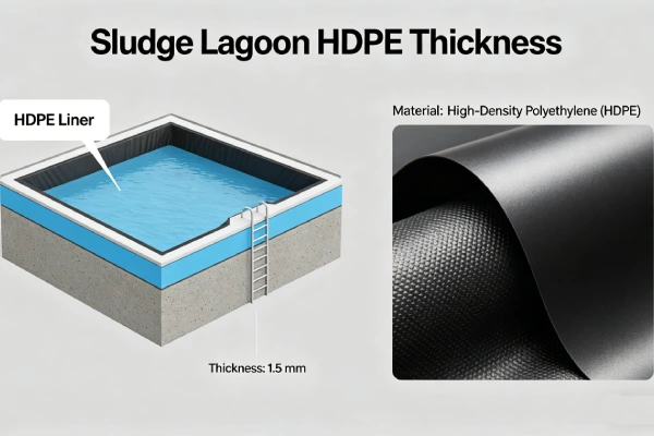 Sludge Lagoon HDPE Thickness Guide 2026 | 1.5-2.0mm Specs