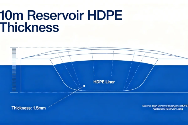 10m Reservoir HDPE Thickness Guide 2026 | 1.0-1.5mm