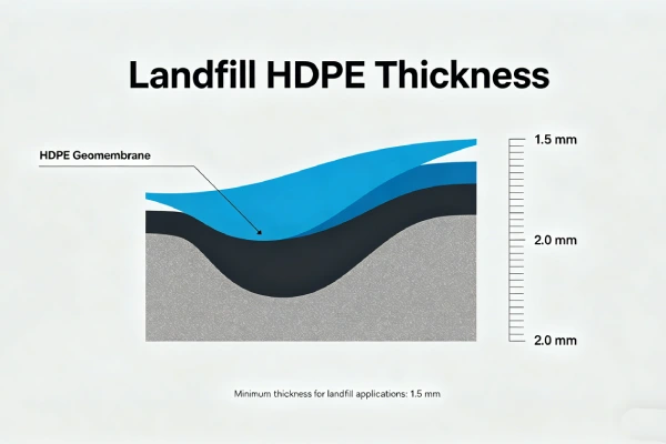 Landfill HDPE Thickness Guide 2026 | 1.5mm vs 2.0mm MSW