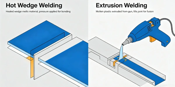 Hot Wedge vs Extrusion Welding 2026 | Thick HDPE Guide