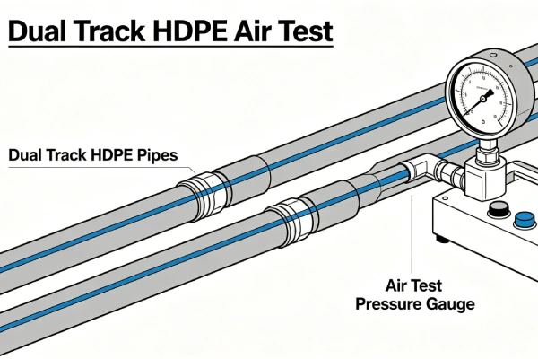 Dual Track HDPE Air Test 2026 | 200-250 kPa