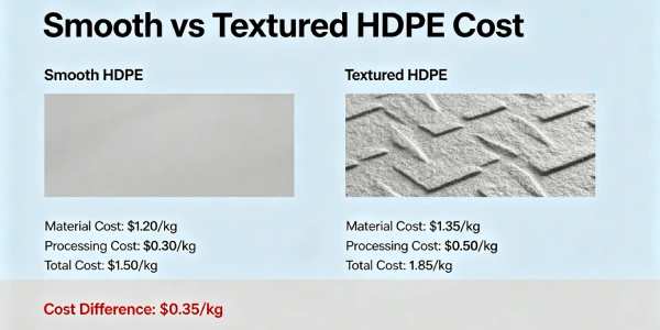 Smooth vs Textured HDPE Cost 2026 | +10-25% Premium