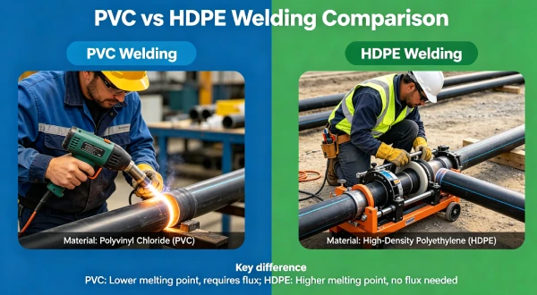 PVC vs HDPE Welding Guide 2026 | Seaming Methods Comparison