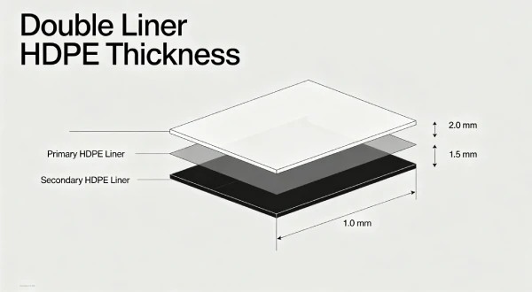 Double Liner HDPE Thickness Guide 2026 | Primary & Secondary Specs
