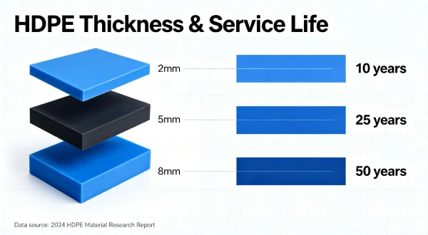 HDPE Thickness & Service Life Guide 2026 | HP-OIT Key Factor